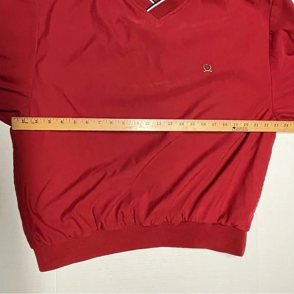 Tommy Hilfiger Men's V-Neck Red Sweater - Picture 6 of 9